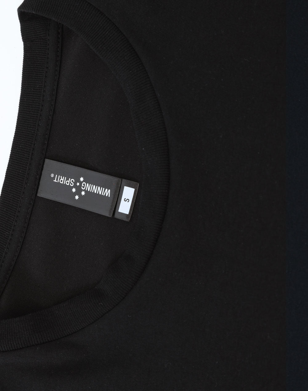 Mens Premium Cotton Face L/S Tee - Black