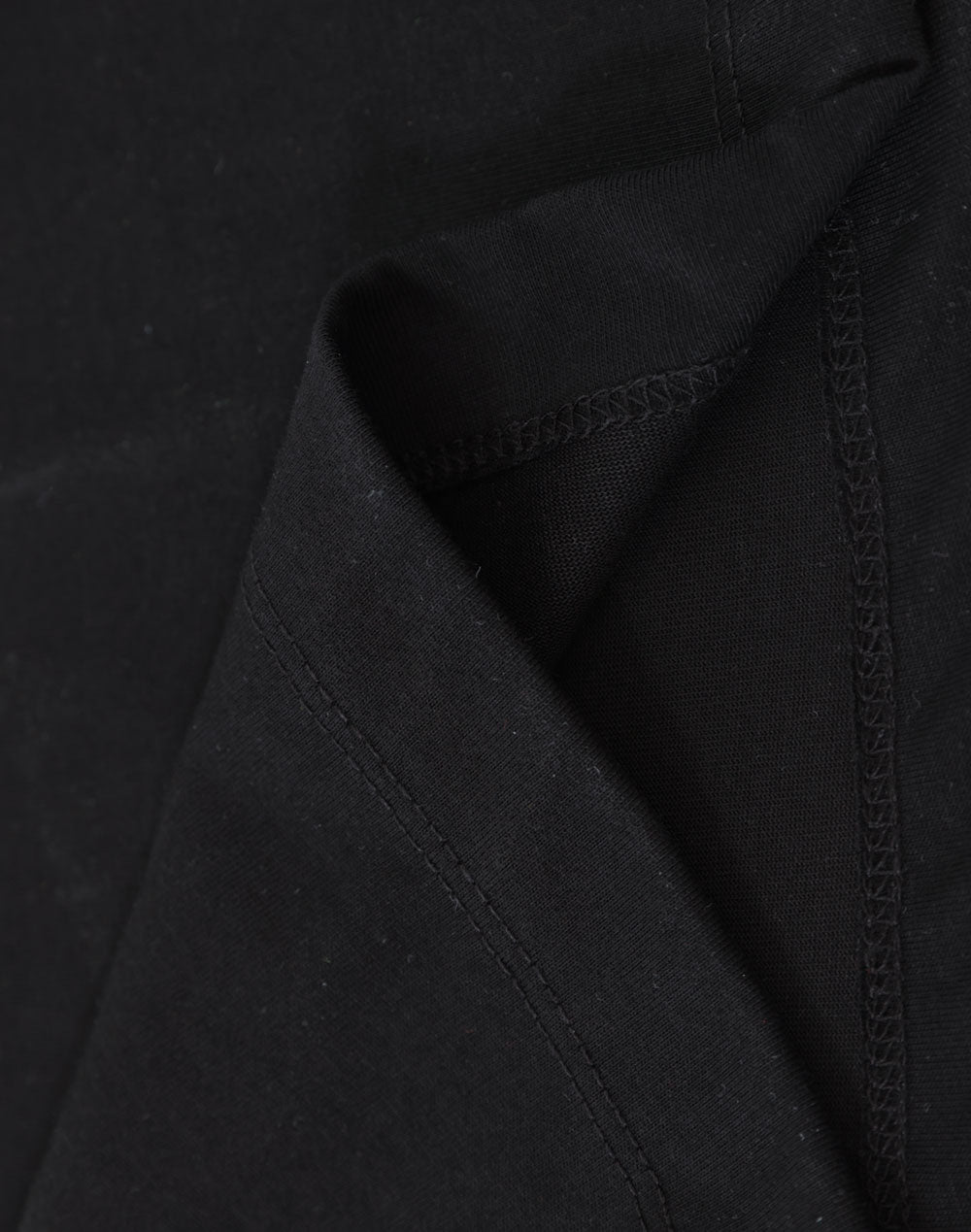 Mens Premium Cotton Face L/S Tee - Black