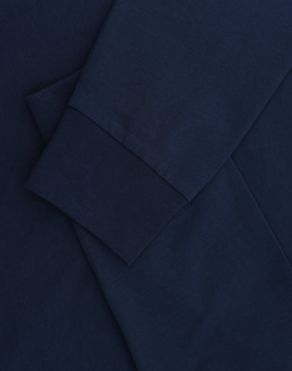 Mens Premium Cotton Face L/S Tee - Navy