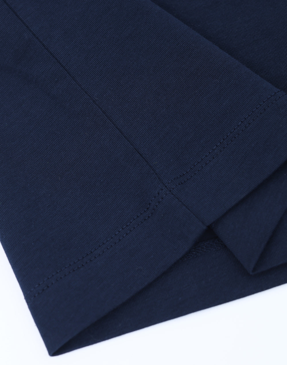 Mens Premium Cotton Face L/S Tee - Navy