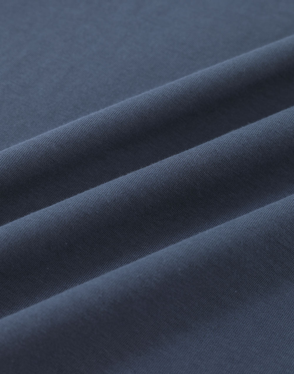Mens Premium Cotton Face L/S Tee - Slate Blue