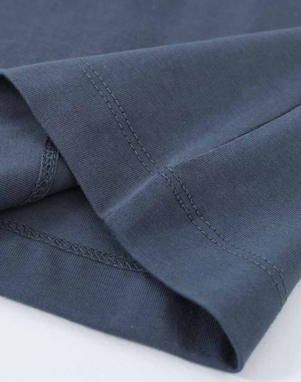 Mens Premium Cotton Face L/S Tee - Slate Blue