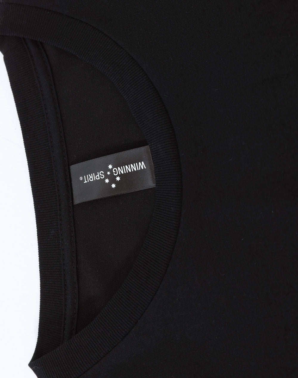 Ladies Premium Cotton Face L/S Tee - Black