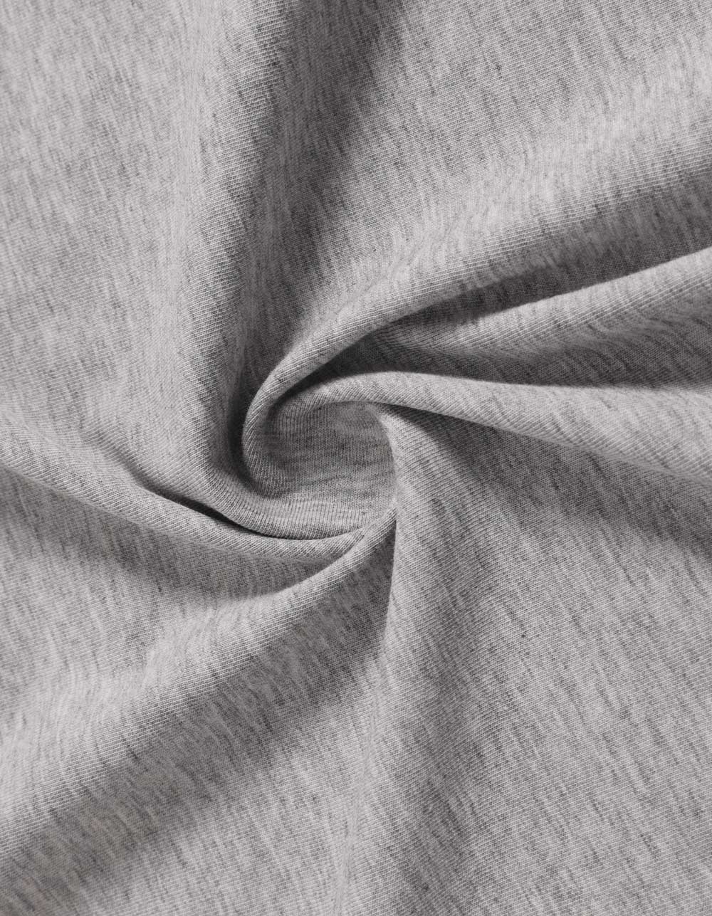 Ladies Premium Cotton Face L/S Tee - Marl Grey