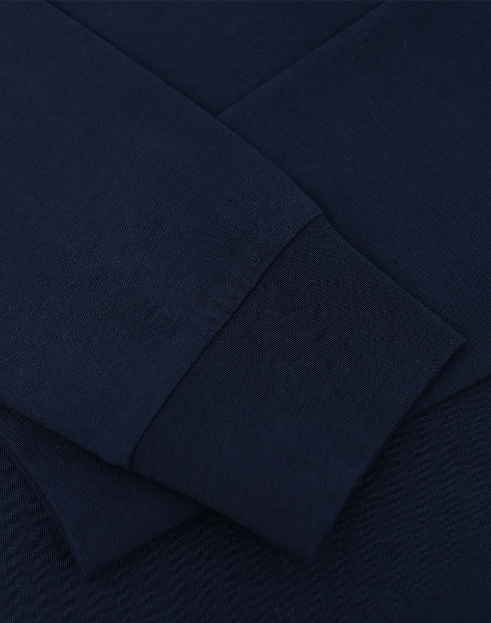 Ladies Premium Cotton Face L/S Tee - Navy