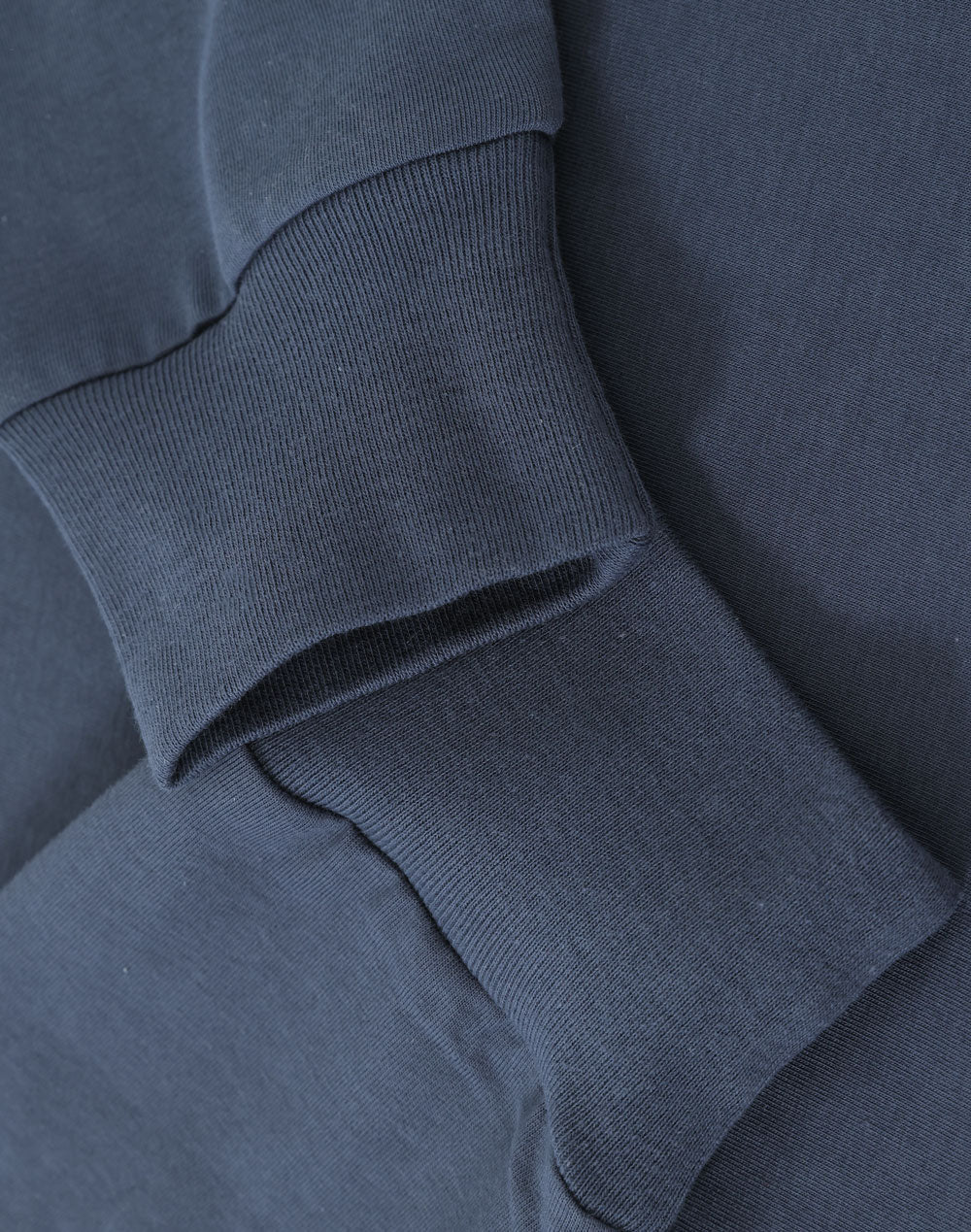 Ladies Premium Cotton Face L/S Tee - Slate Blue