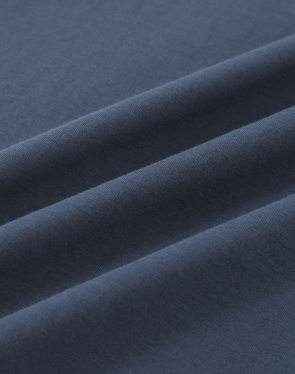 Ladies Premium Cotton Face L/S Tee - Slate Blue