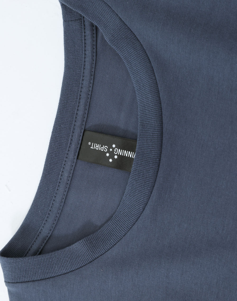 Ladies Premium Cotton Face L/S Tee - Slate Blue