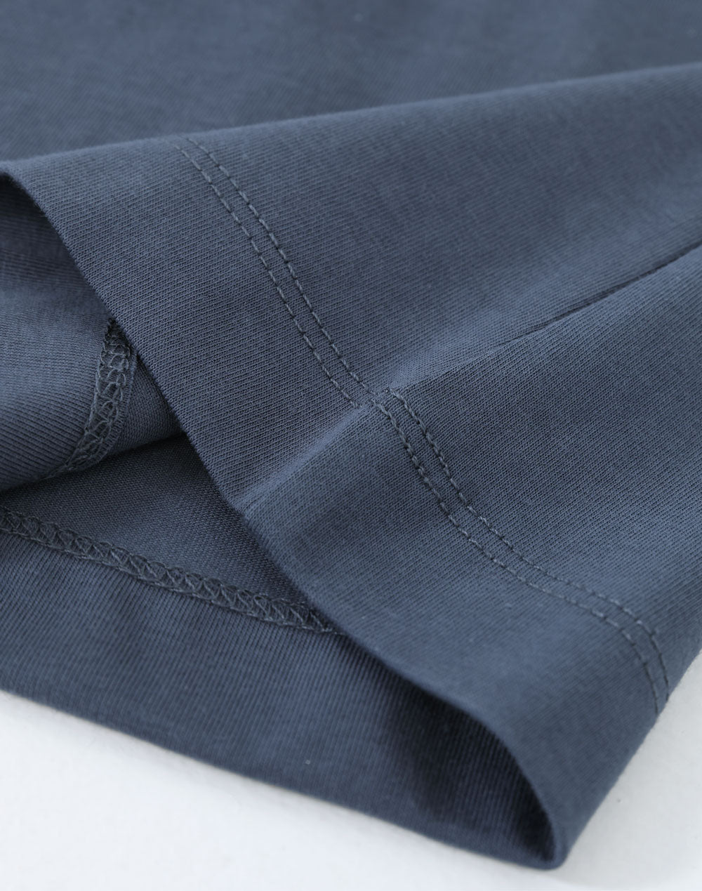 Ladies Premium Cotton Face L/S Tee - Slate Blue