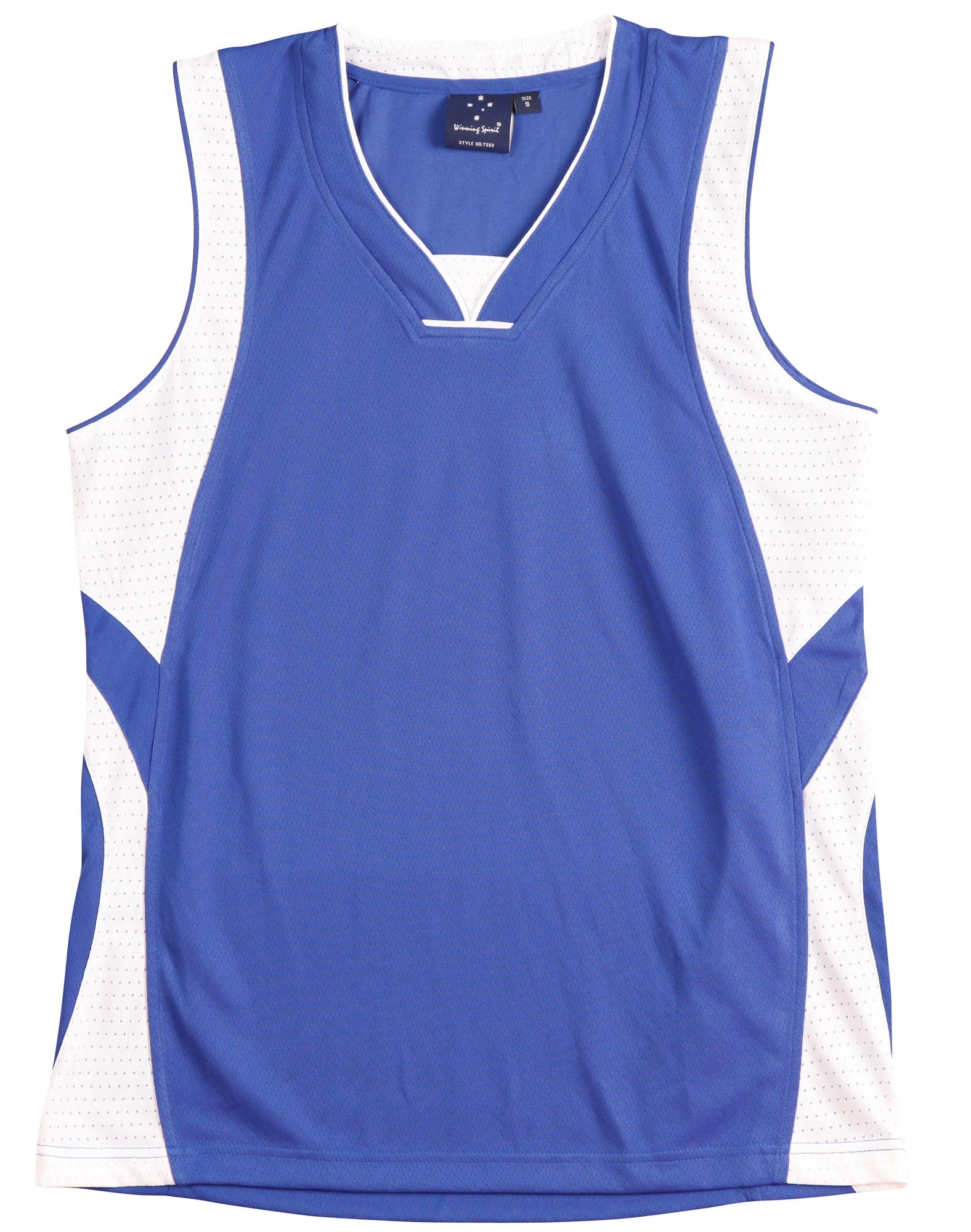 Slamdunk Singlet Kids - Royal White