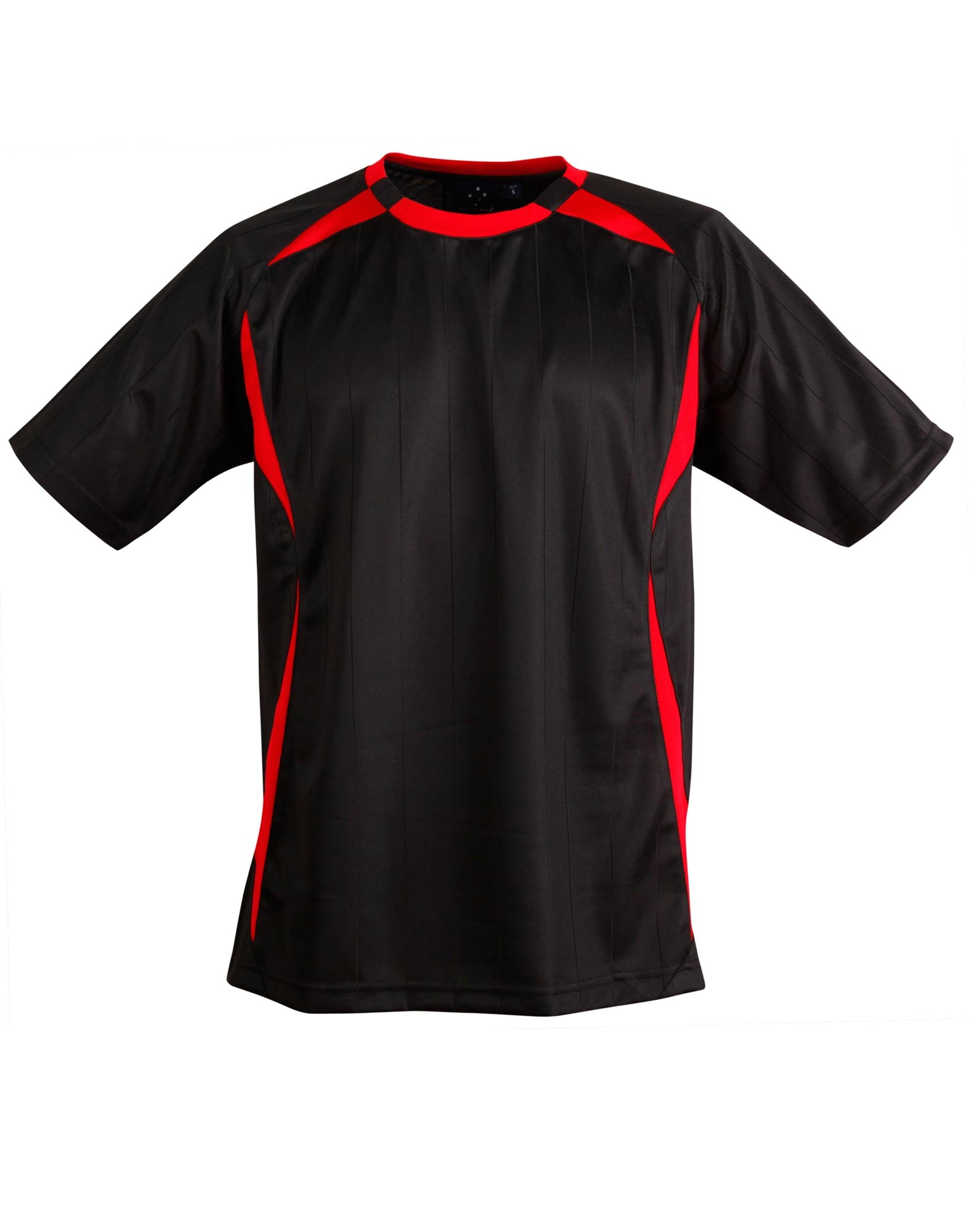 Shoot Soccer Tee Kids - Black Red