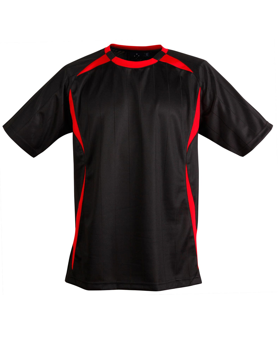 Shoot Soccer Tee Kids - Black Red