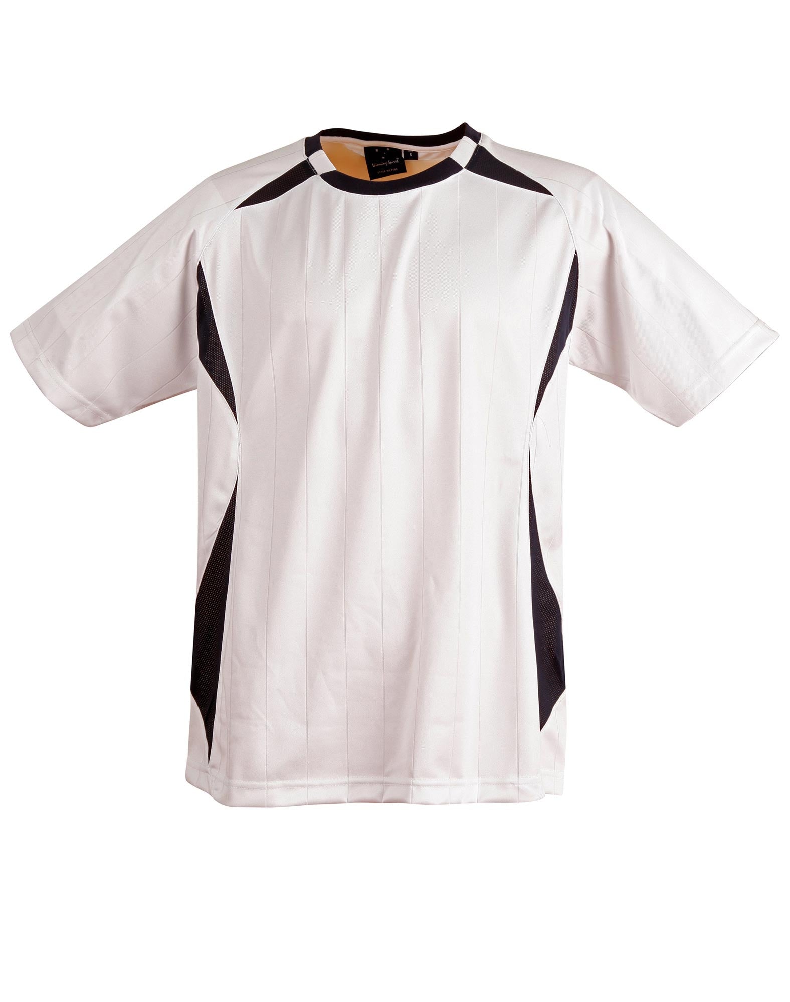 Shoot Soccer Tee Kids - White Navy