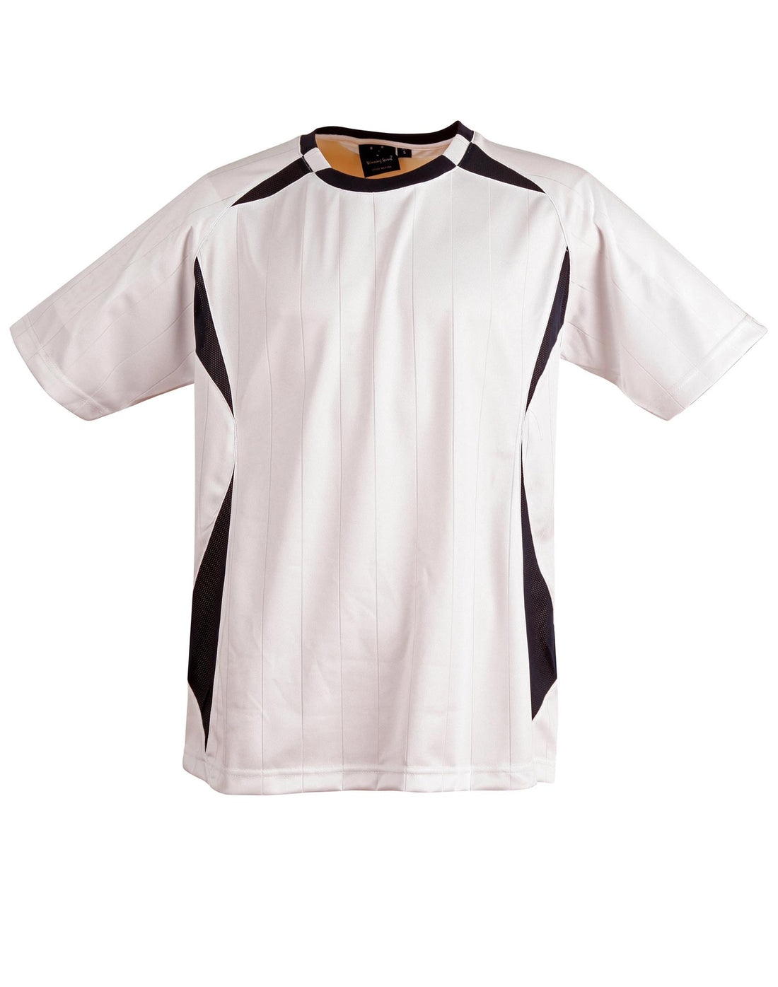 Shoot Soccer Tee Kids - White Navy