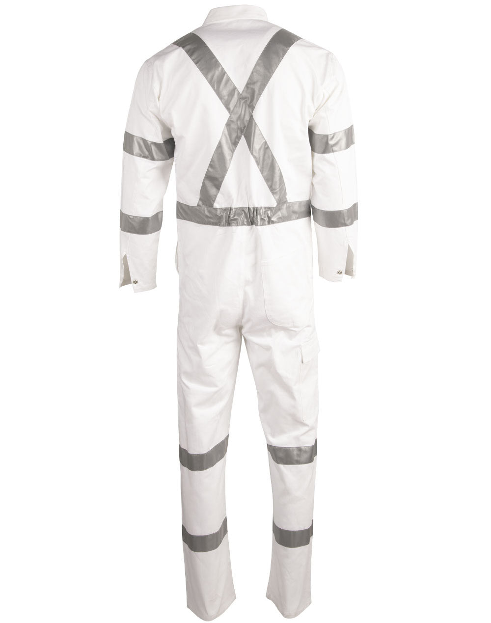 Mens Biomotion Nightwear Coverall With X Back Tape Configuration - White