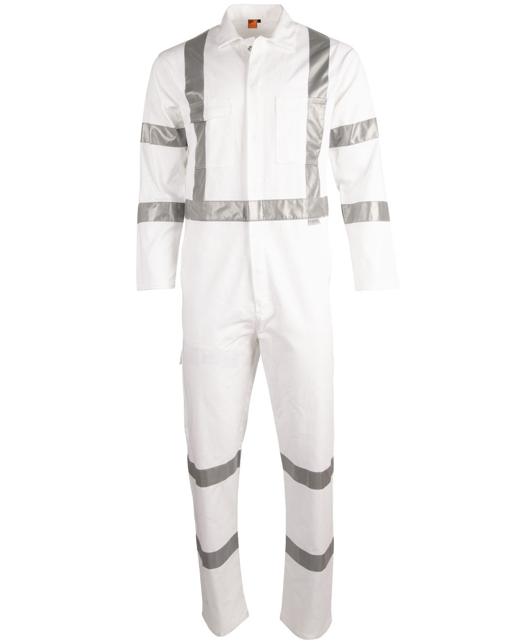 Mens Biomotion Nightwear Coverall With X Back Tape Configuration - White