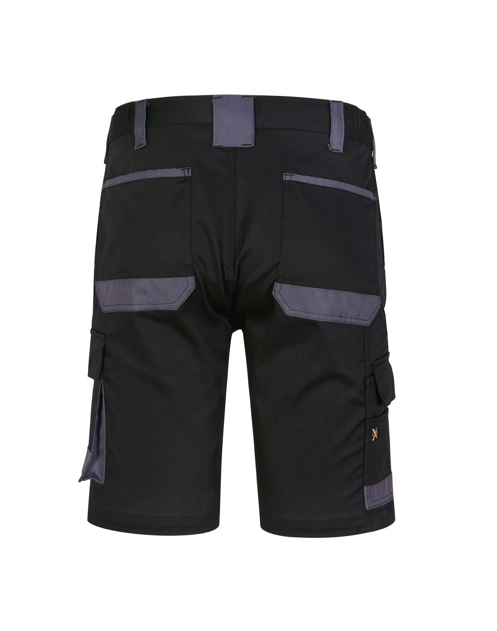 Unisex Utility Stretch Cargo Work Shorts - Black