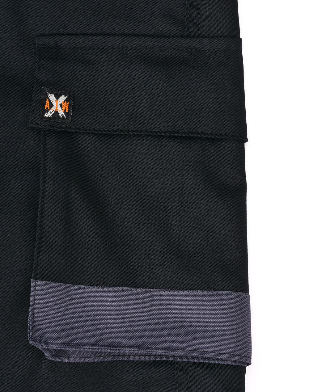Unisex Utility Stretch Cargo Work Shorts - Black