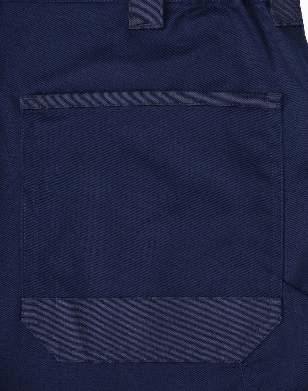 Unisex Utility Stretch Cargo Work Shorts - Navy