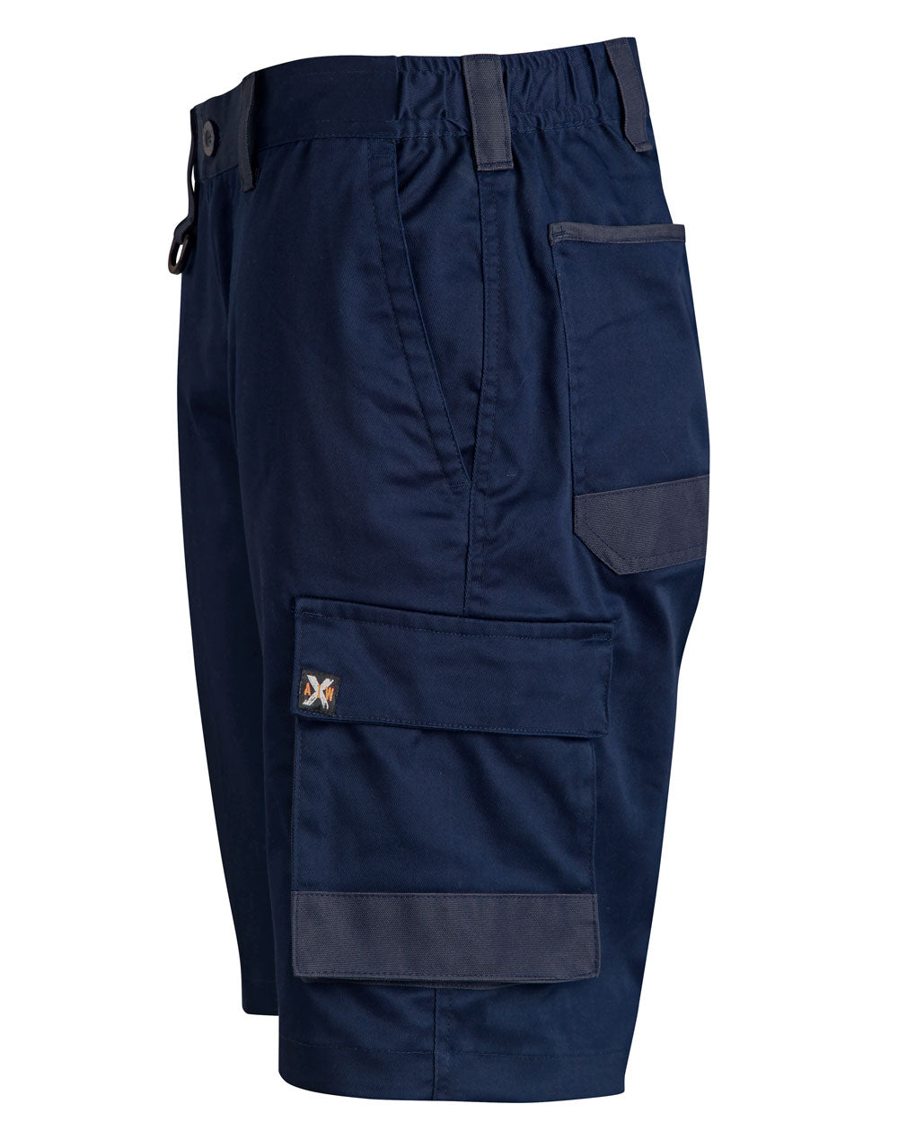 Unisex Utility Stretch Cargo Work Shorts - Navy