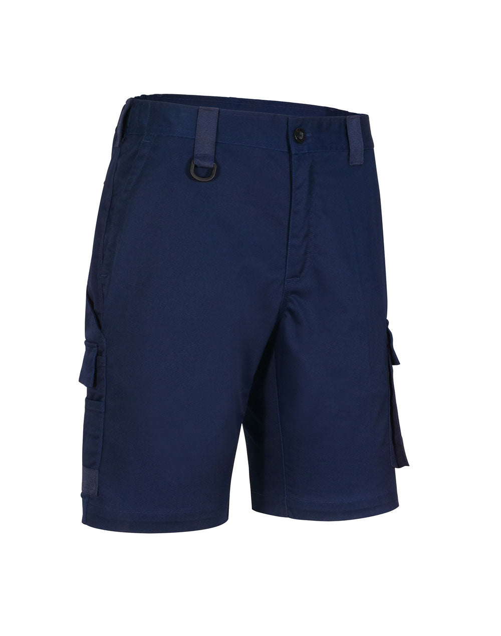 Unisex Utility Stretch Cargo Work Shorts - Navy