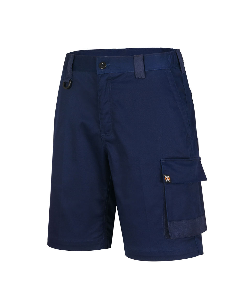 Unisex Utility Stretch Cargo Work Shorts - Navy
