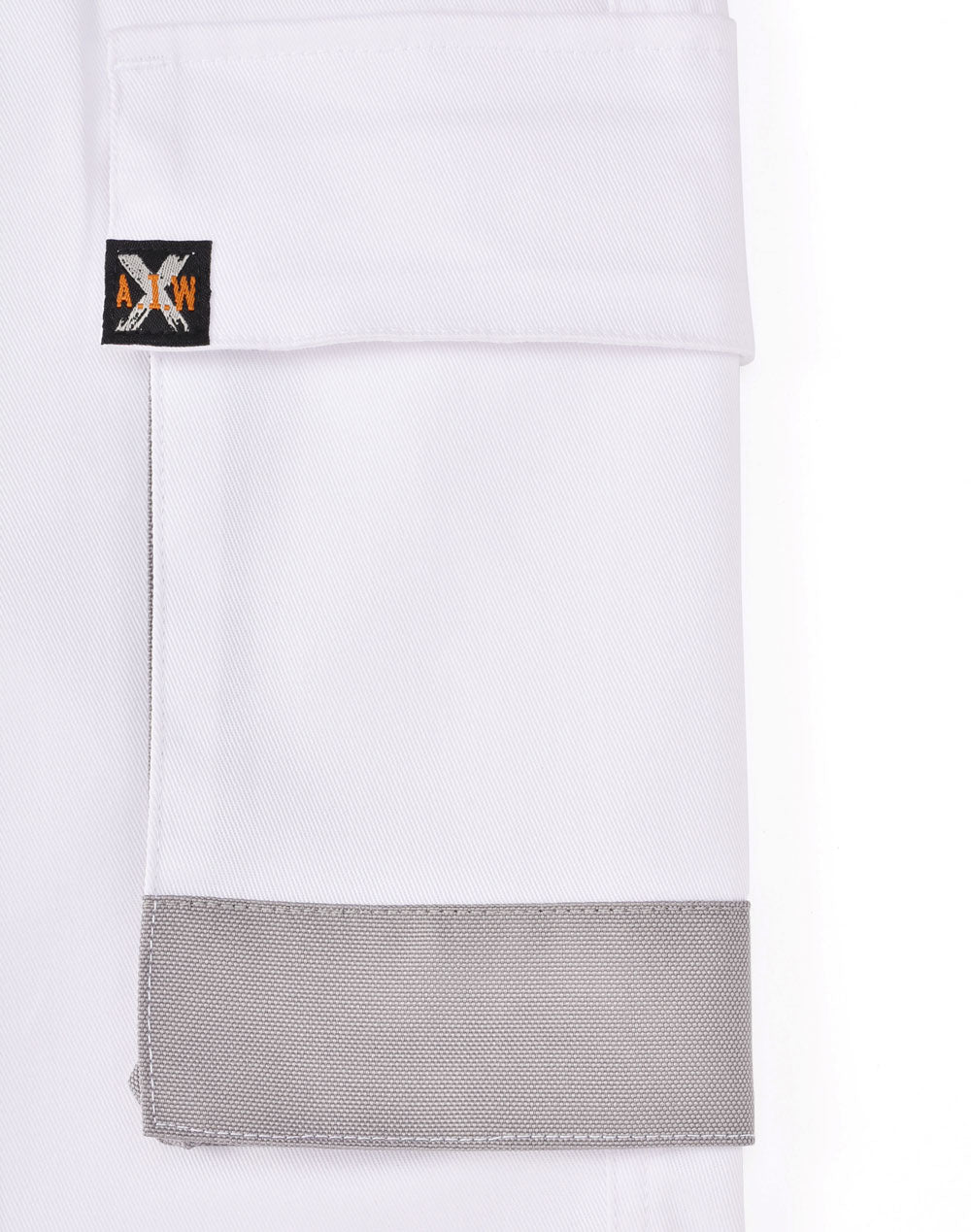 Unisex Utility Stretch Cargo Work Shorts - White
