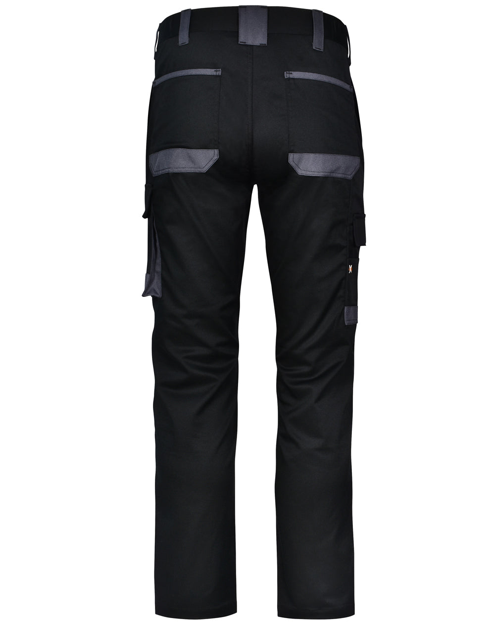 Unisex Utility Stretch Cargo Work Pants - Black