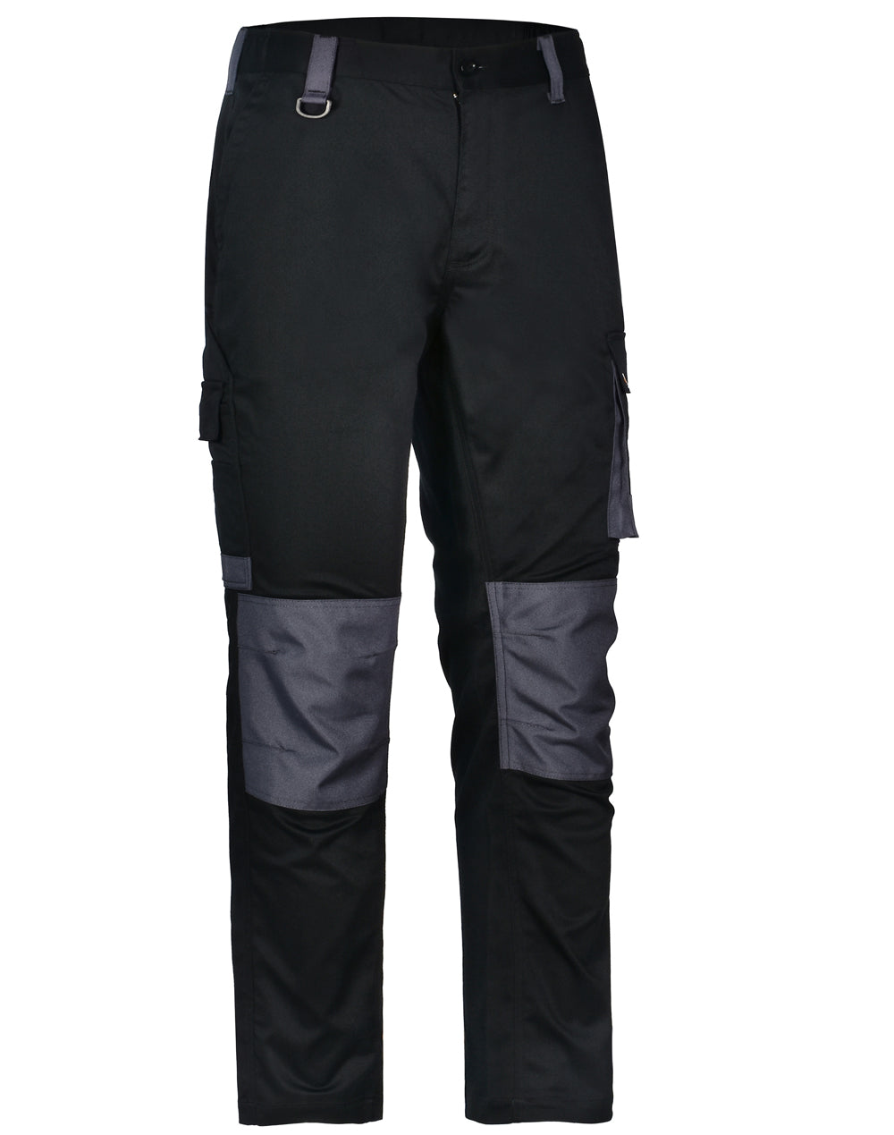 Unisex Utility Stretch Cargo Work Pants - Black
