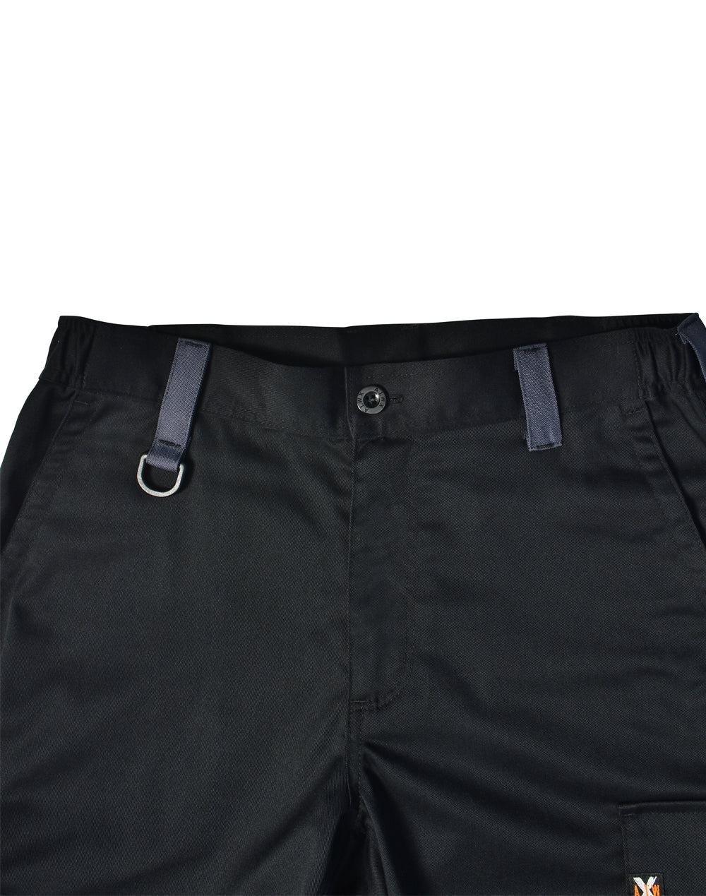 Unisex Utility Stretch Cargo Work Pants - Black
