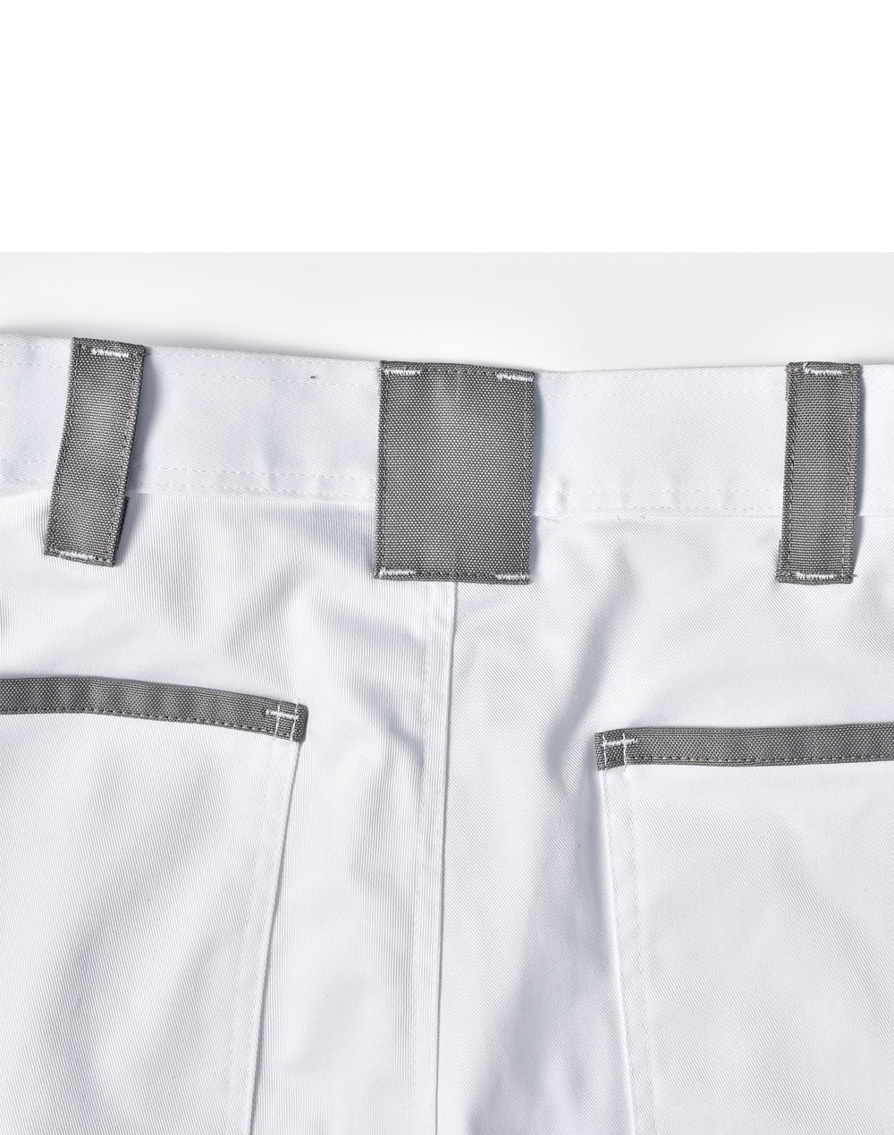 Unisex Utility Stretch Cargo Work Pants - White