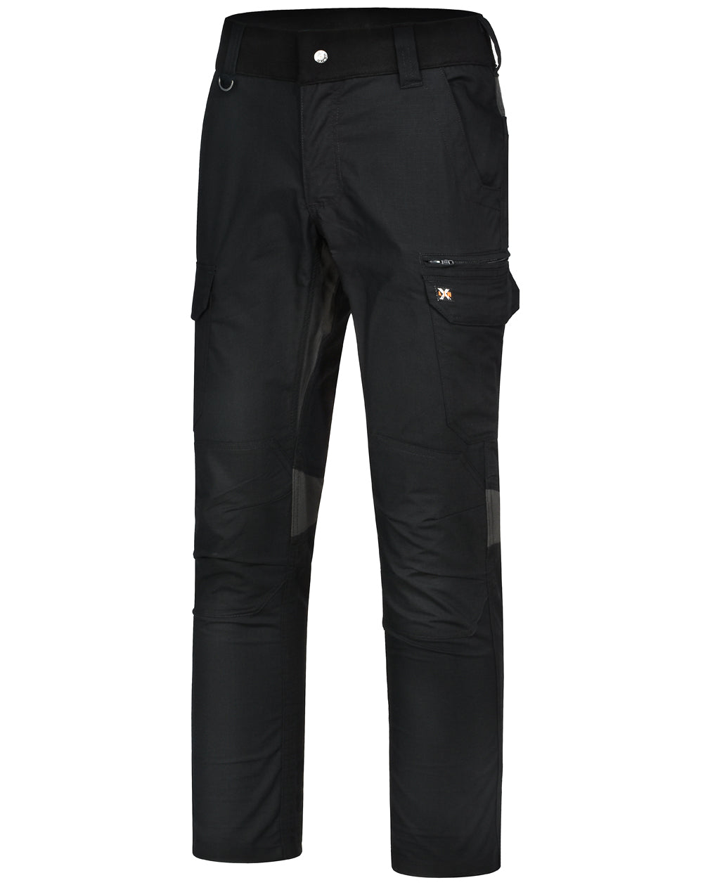 Unisex Ripstop Stretch Work Pants - Black