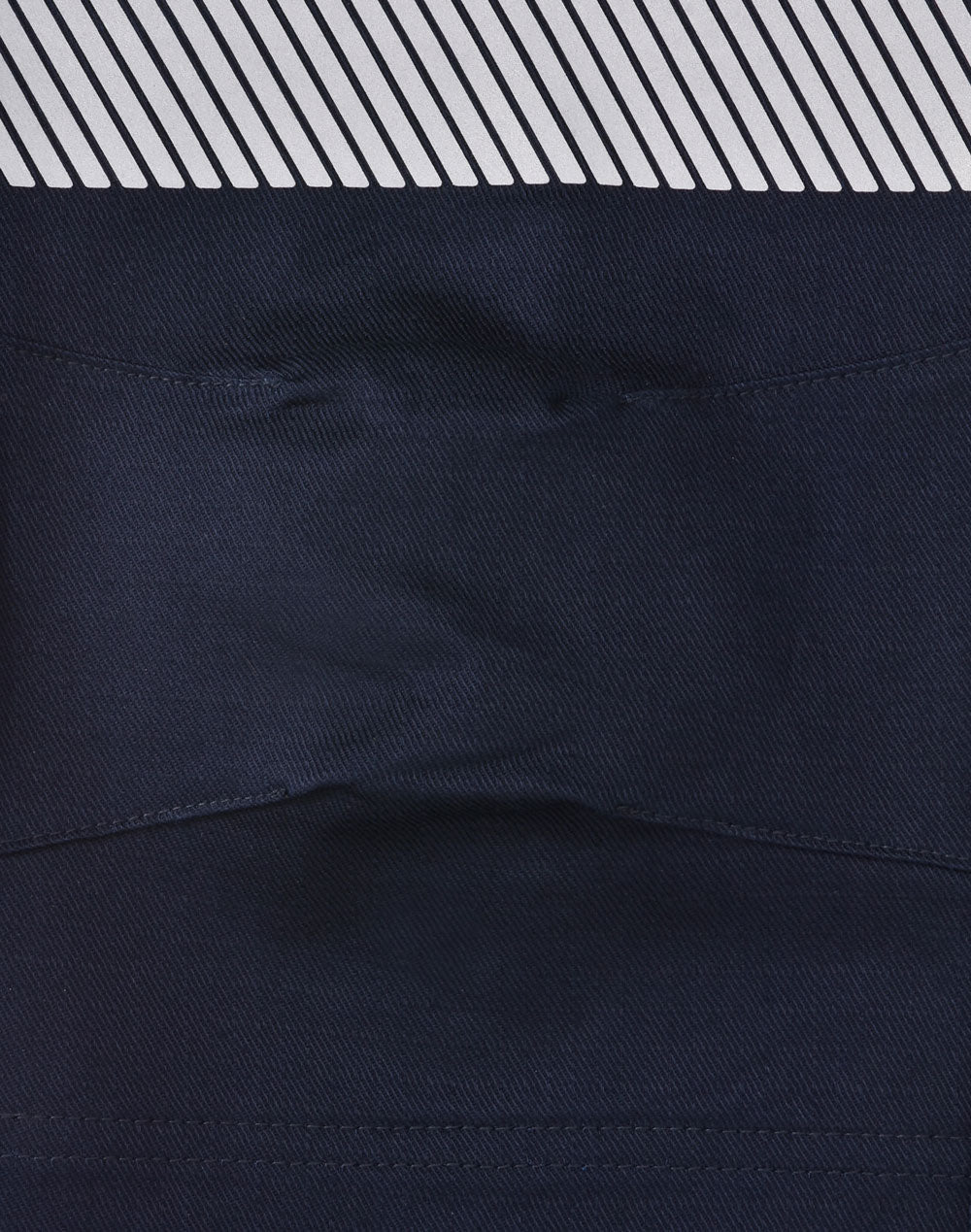 Unisex Cotton Stretch Rip-Stop Work Pants With Segmented Tape - Navy