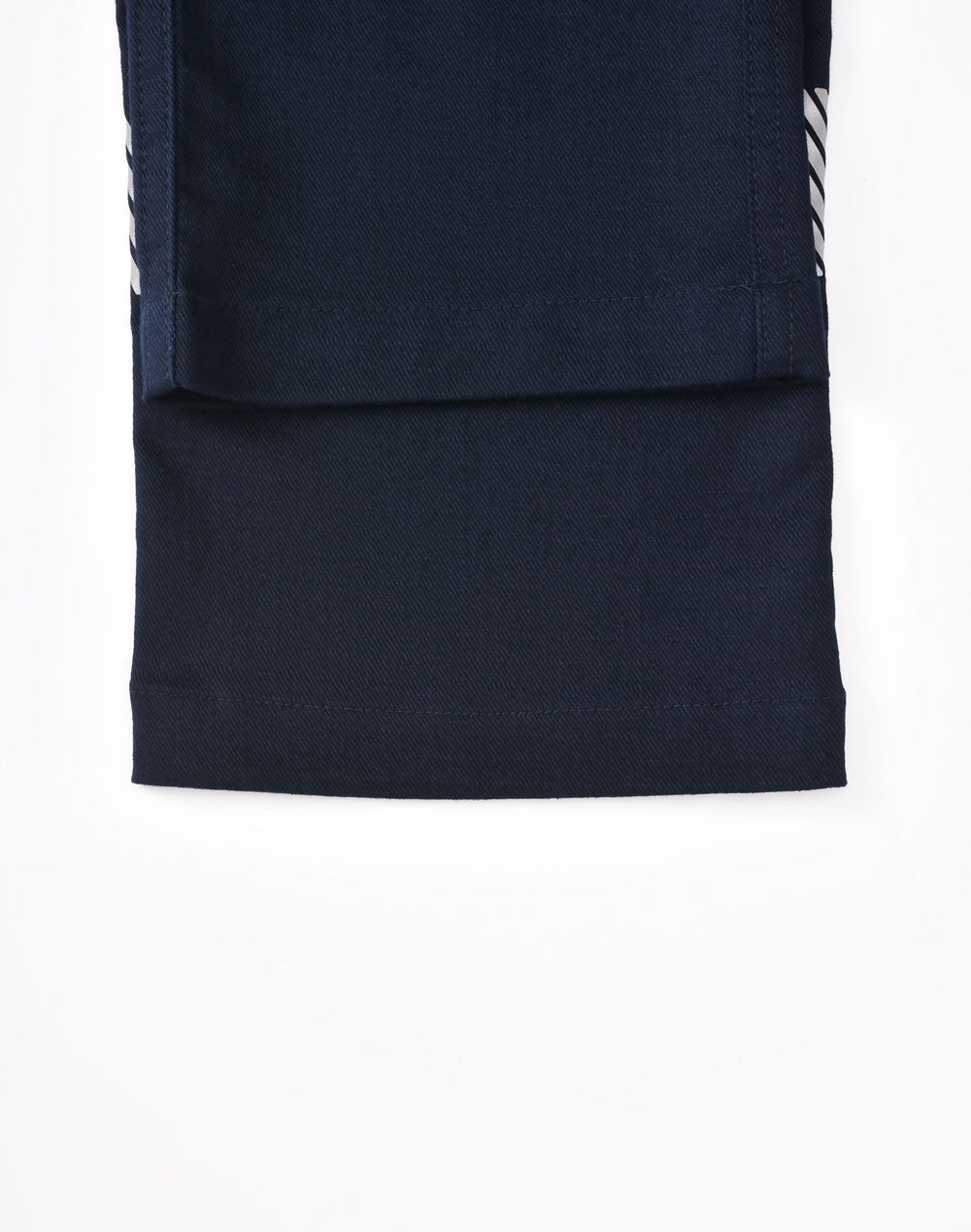 Unisex Cotton Stretch Rip-Stop Work Pants With Segmented Tape - Navy