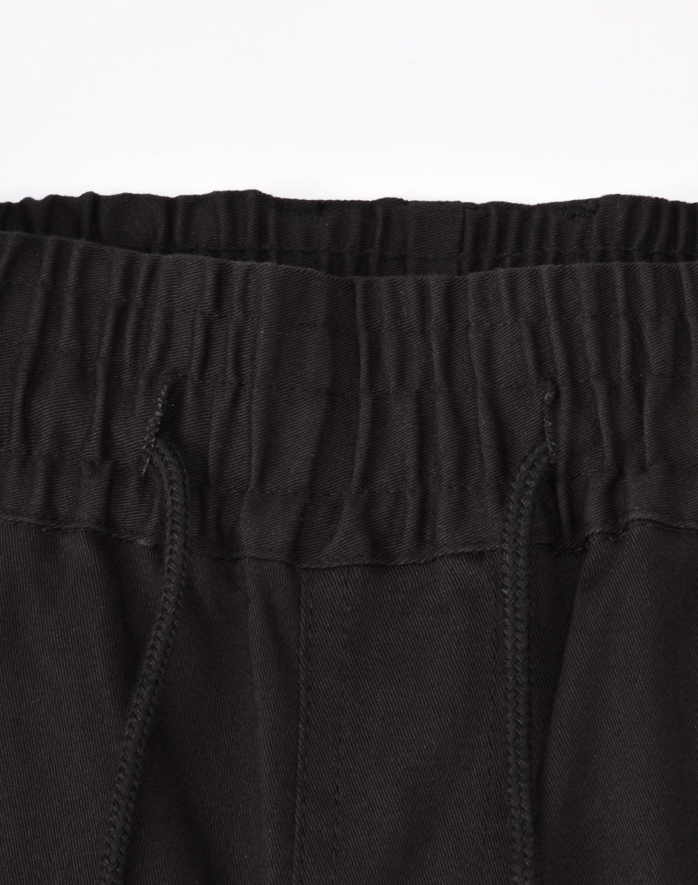 Unisex Cotton Stretch Drill Cuffed Work Pants - Black