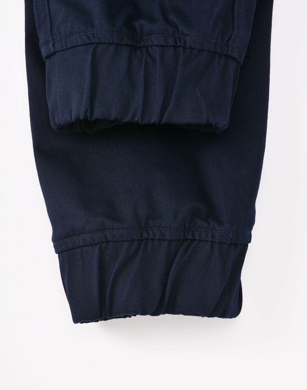 Unisex Cotton Stretch Drill Cuffed Work Pants - Navy