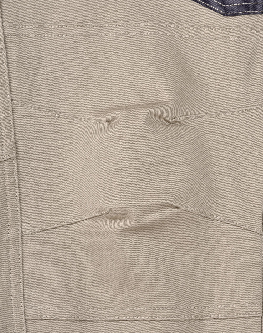 Unisex Cotton Stretch Drill Cuffed Work Pants - Sand