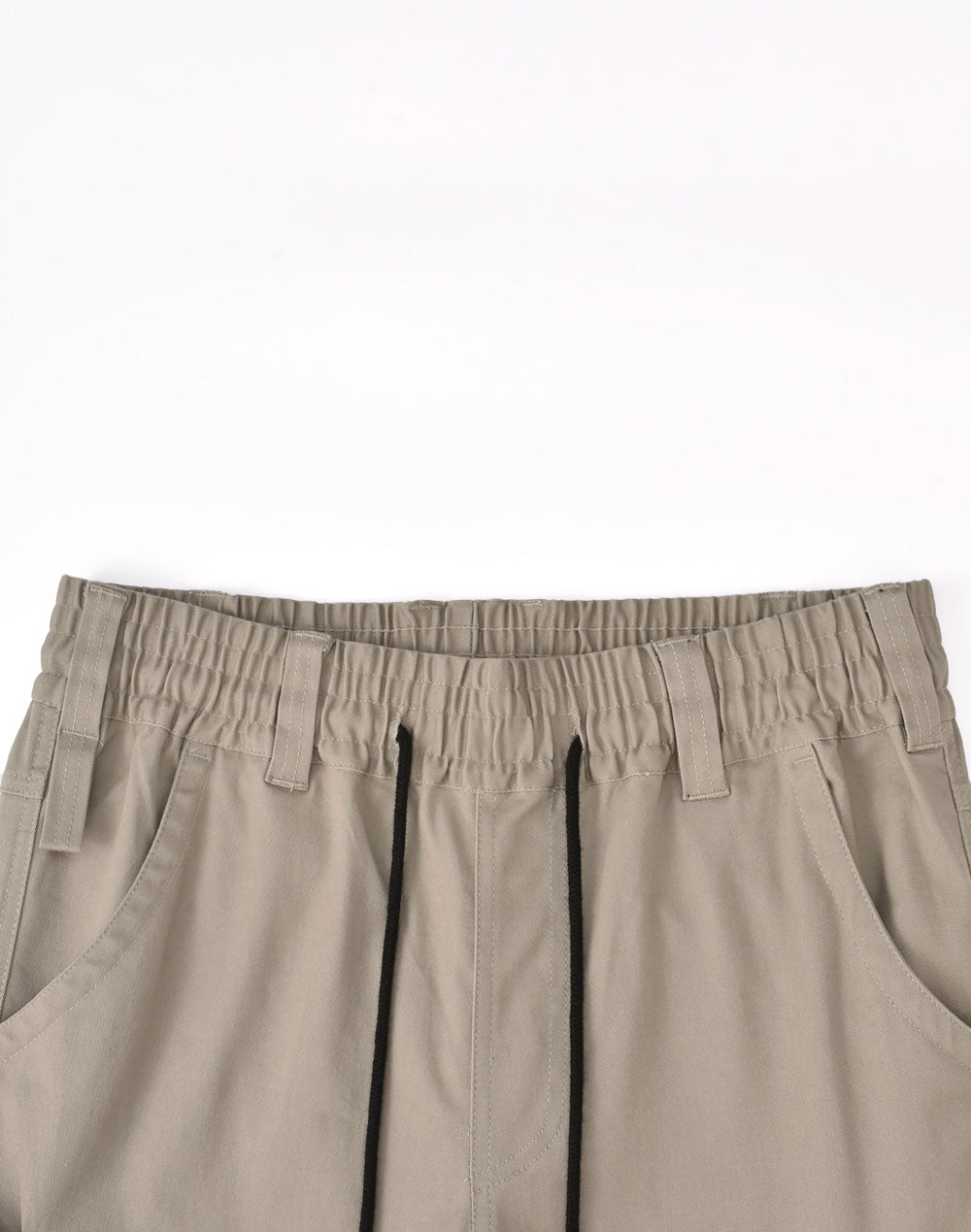 Unisex Cotton Stretch Drill Cuffed Work Pants - Sand