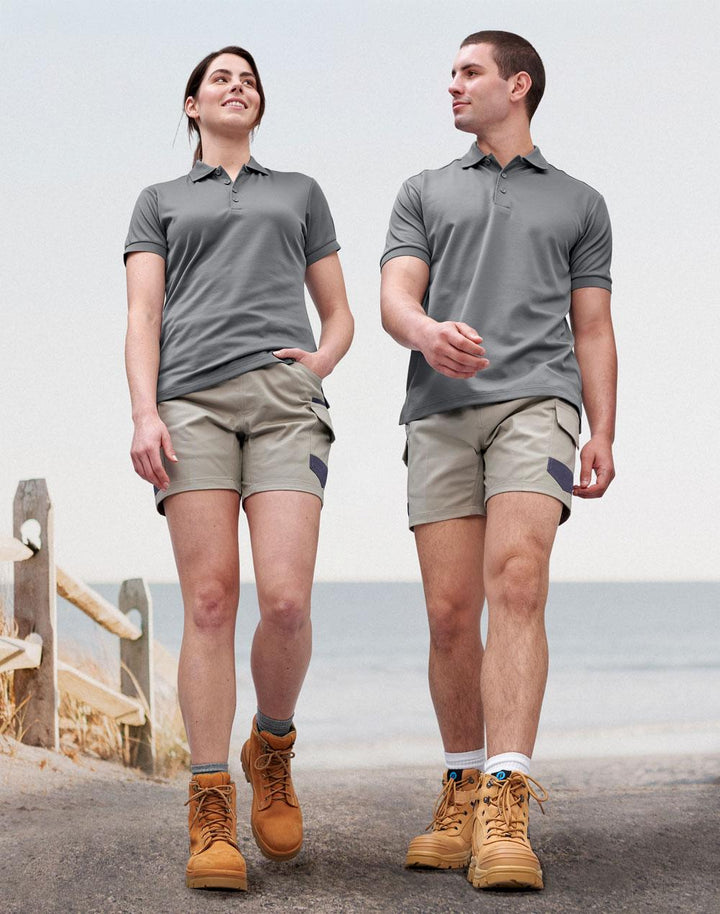 Unisex Cotton Stretch Drill Cuffed Work Shorts