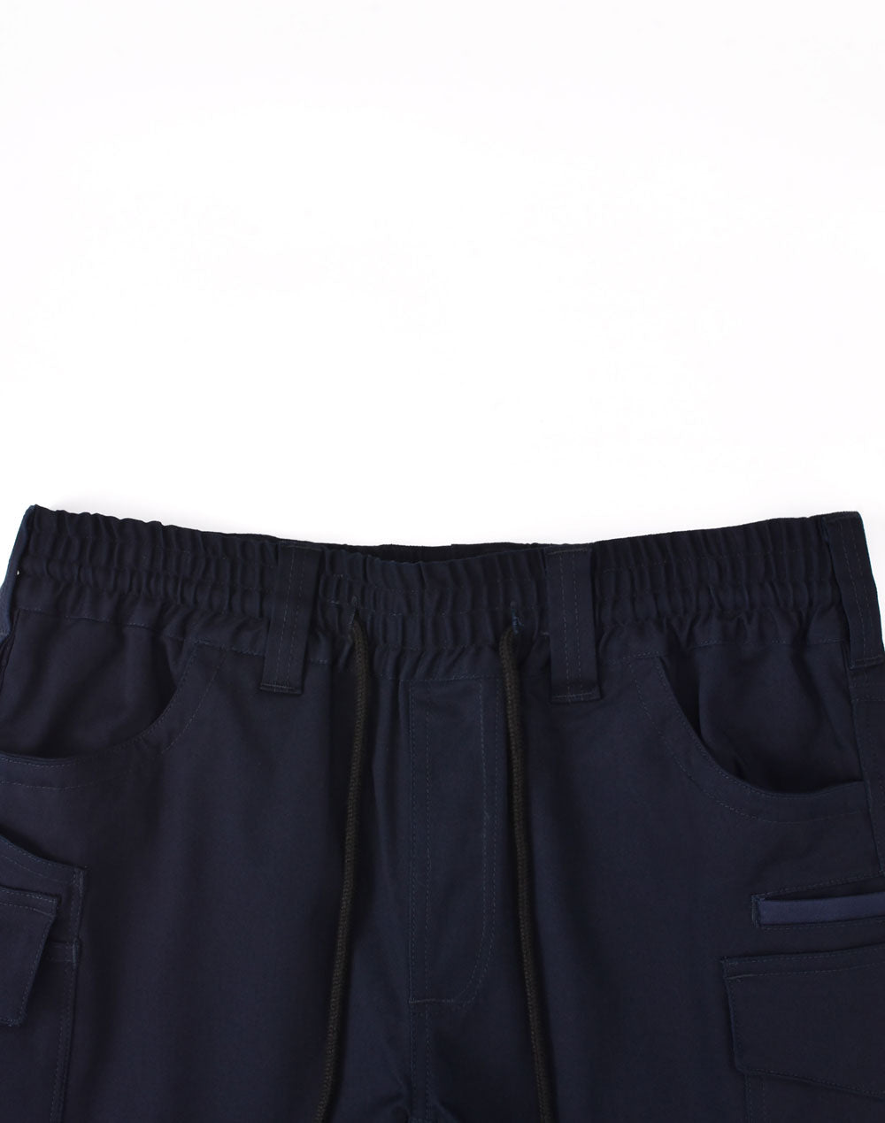 Unisex Cotton Stretch Drill Cuffed Work Shorts - Navy