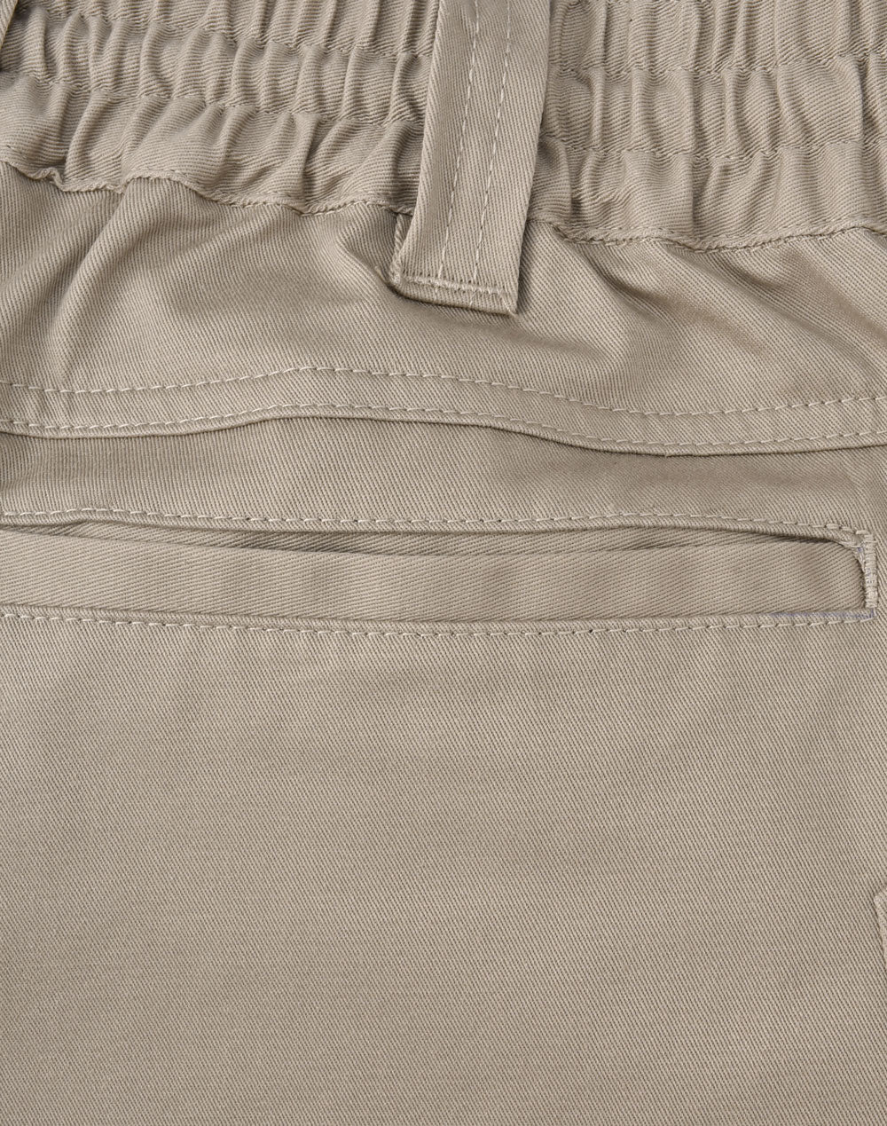 Unisex Cotton Stretch Drill Cuffed Work Shorts - Sand
