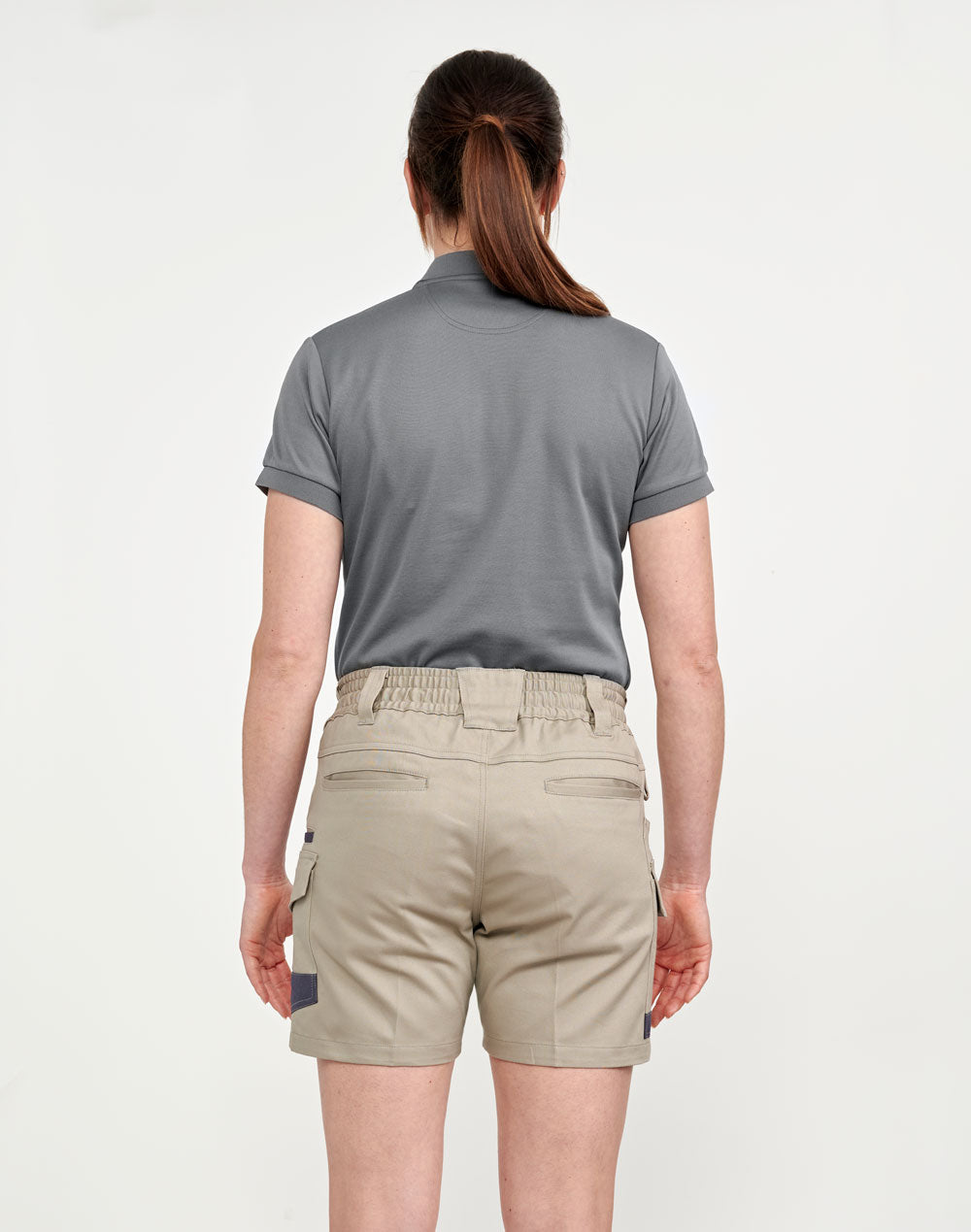 Unisex Cotton Stretch Drill Cuffed Work Shorts