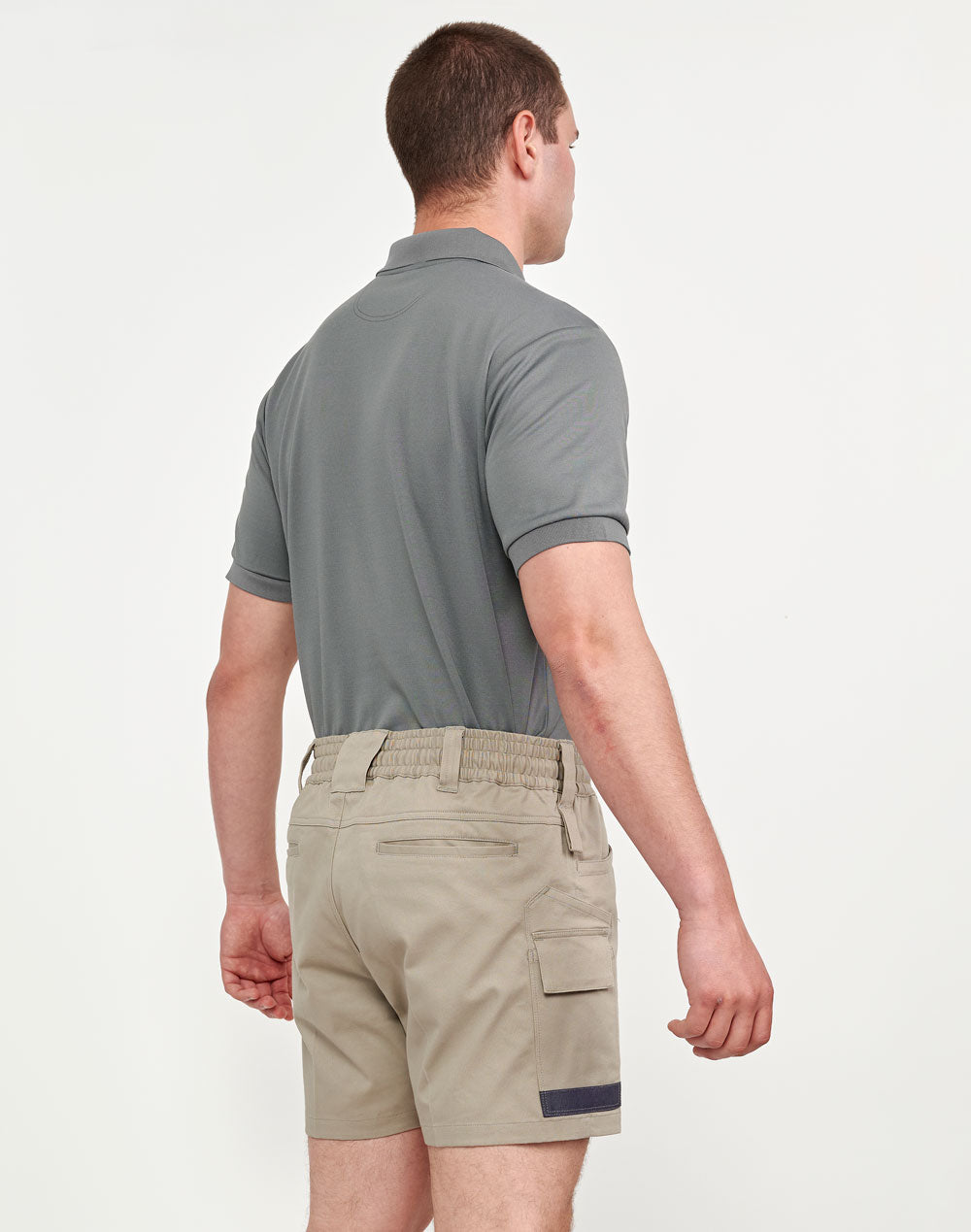 Unisex Cotton Stretch Drill Cuffed Work Shorts