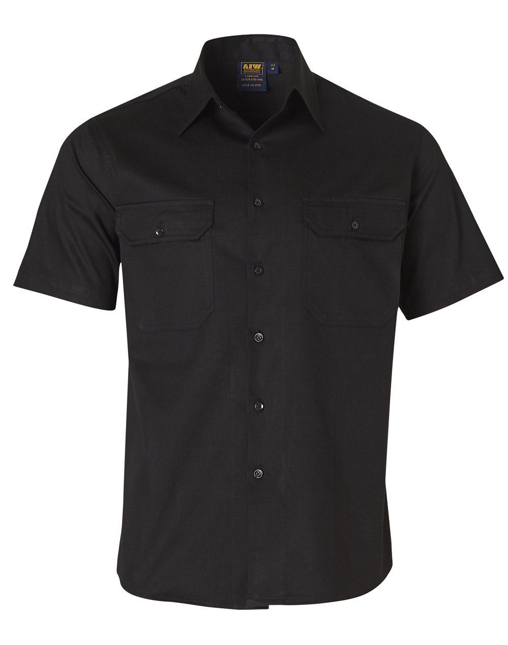 Cotton Work Shirt - Black