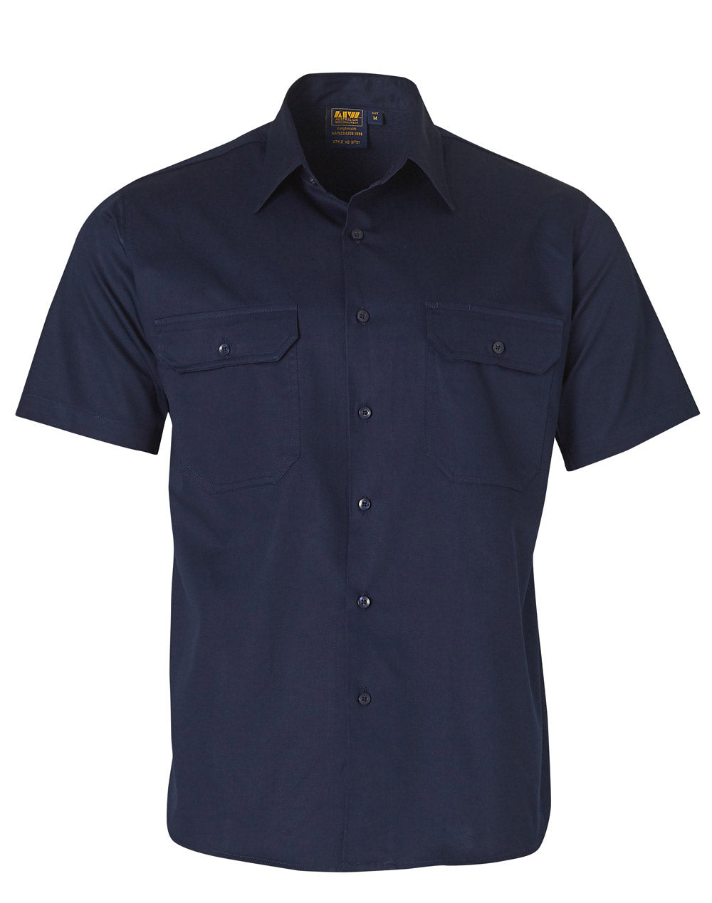 Cotton Work Shirt - Navy