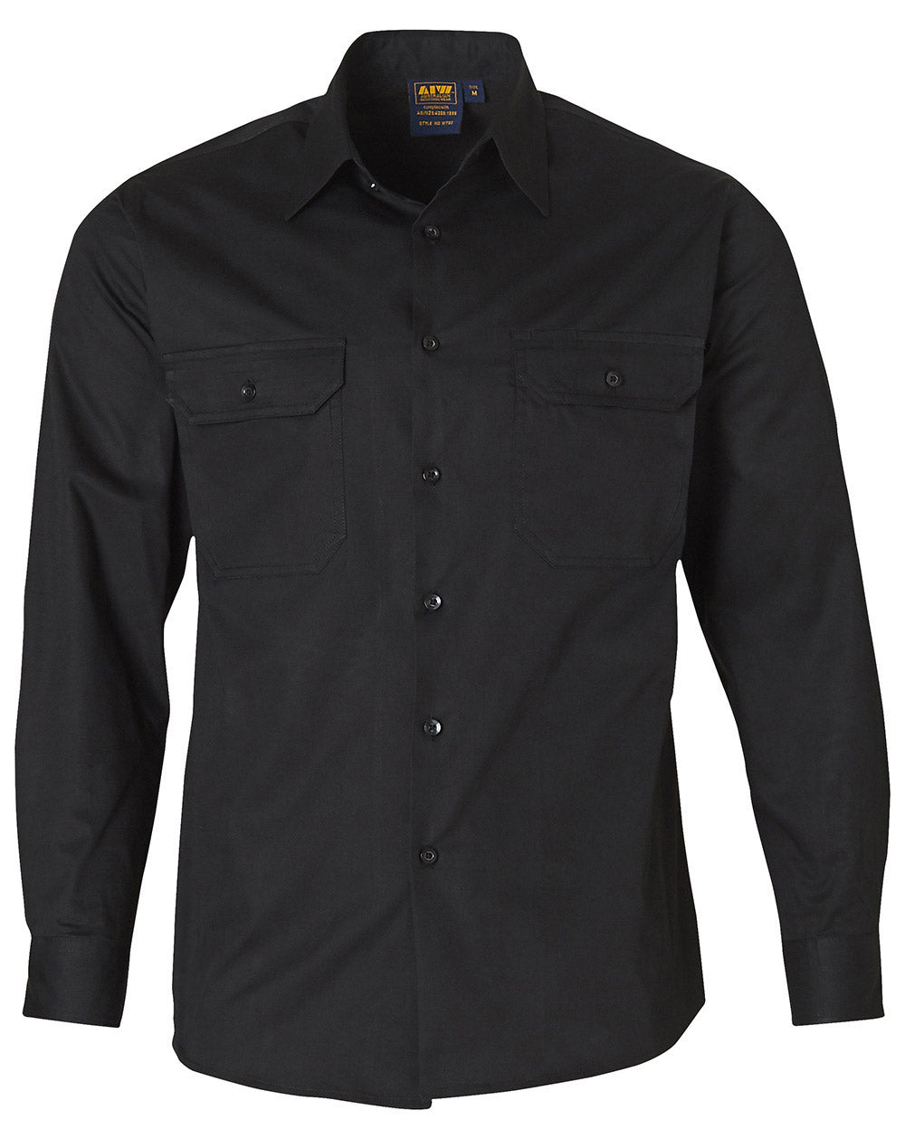 Cotton Work Shirt - Black