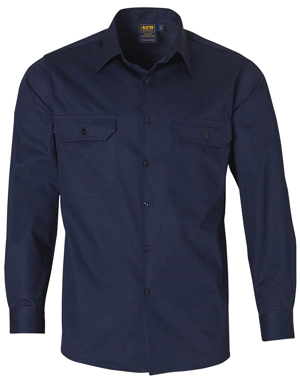 Cotton Work Shirt - Navy