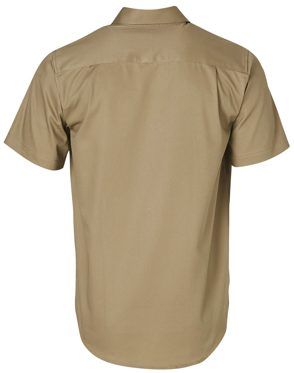 Wt03 Cotton Drill Short Sleeve Work Shirt - Khaki