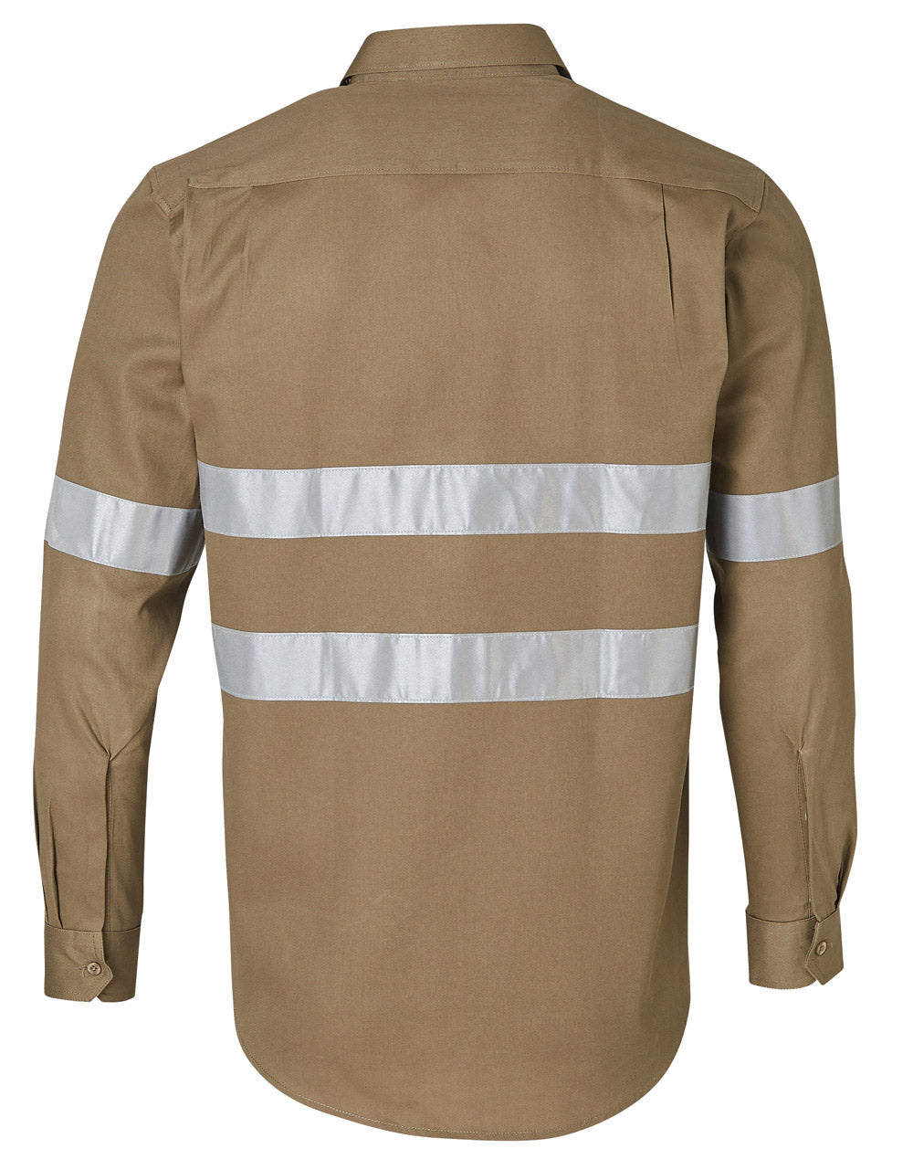 Cotton Drill Work Shirt - Khaki