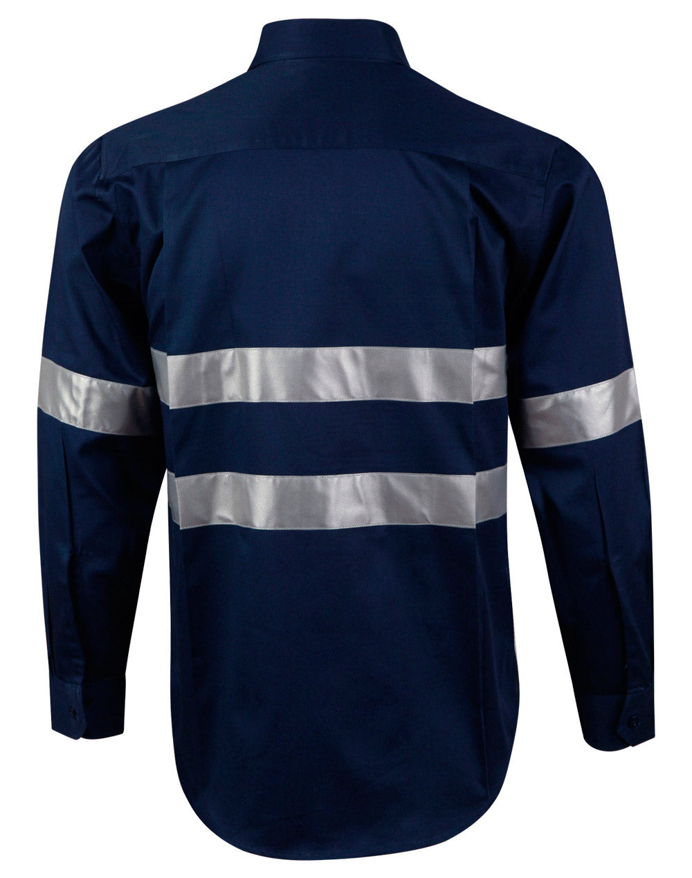 Cotton Drill Work Shirt - Navy